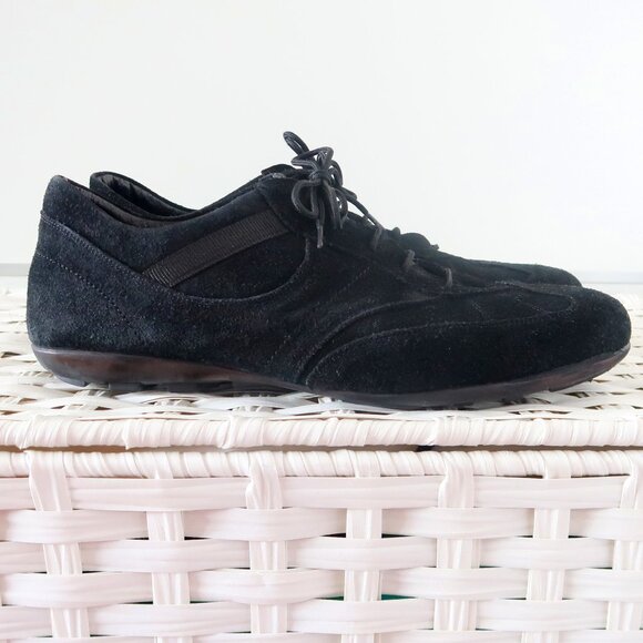 Sabatini Collection Men’s Black Suede Leather Lace-Up Casual Shoes Sneakers 11.5 - Picture 10 of 16